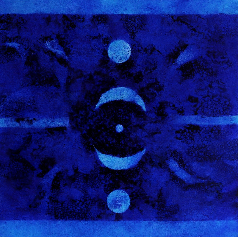 'Untitled 3' abstract oil painting by artist Prashant Dhadve, 36x36 inch, on linen