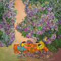 'Untitled 3' figurative acrylic painting by artist Chaitali Chanda, 30x30 inch, on canvas