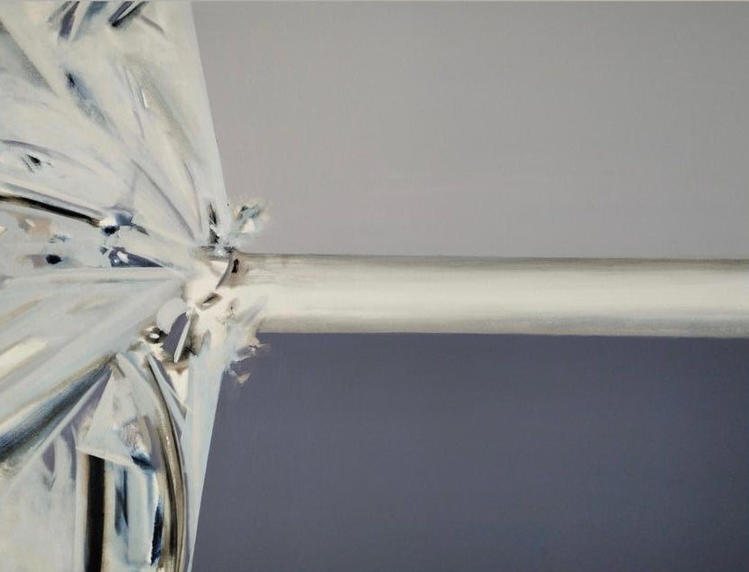 Untitled 3' abstract acrylic painting by artist Chaitan Bhosale, 36x48 inch, on canvas