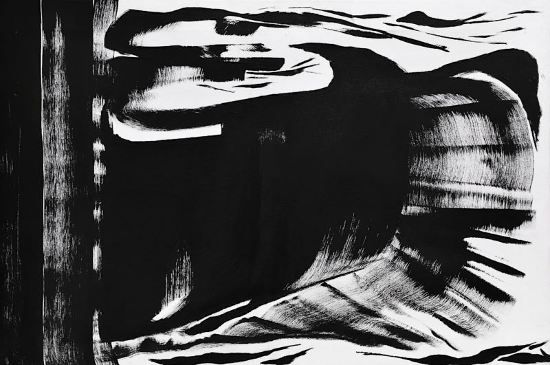 Untitled 3' abstract acrylic painting by artist Anand Kamdar, 24x36 inch, on canvas