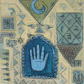 'Untitled 3' contemporary acrylic painting by artist Abhishek Chourasia, 36x25 inch, on canvas