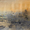 Untitled 3' seascape acrylic painting by artist Rupesh Sonar, 19x69 inch, on canvas