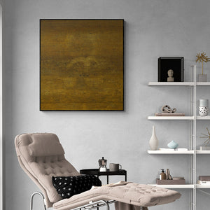 Preview of 'Untitled 3' Painting by Ramesh Thorat shown on a wall in a furnished room.