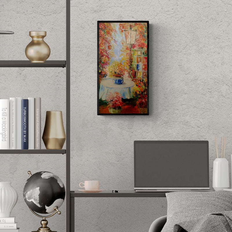 In-situ view of Laxma Goud's 'Untitled 30' painting in a room