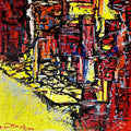 Untitled 31' abstract acrylic painting by artist Solomon Rajendiran, 12x12 inch, on canvas
