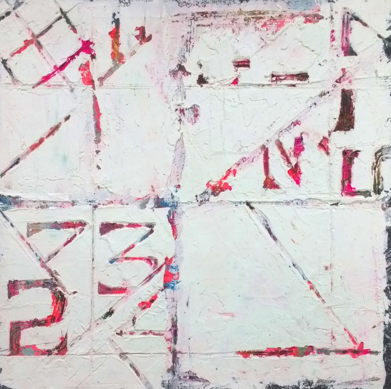 Untitled 31' abstract mixed-media painting by artist Ankita Aswale, 10x10 inch, on paper