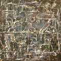 Untitled 32' abstract mixed-media painting by artist Ankita Aswale, 11x11 inch, on paper