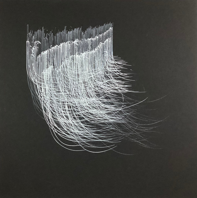 Untitled 33' abstract mixed-media painting by artist Ankita Aswale, 12x12 inch, on paper