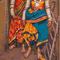 Untitled 33' figurative acrylic painting by artist Anushka Varekar, 58x17 inch, on canvas