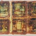 Untitled 33' abstract acrylic painting by artist Yash Chawardol, 8x12 inch, on paper