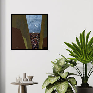 In-situ view of Balasaheb Patil's 'Untitled 4 (A Glimpse Beyond)' painting in a room