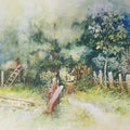 Landscape watercolor painting titled 'Untitled 4', 22x28 inch, by artist Bijay Biswaal on Paper