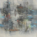Untitled 4' abstract acrylic painting by artist Rajesh Ambalkar, 20x20 inch, on canvas