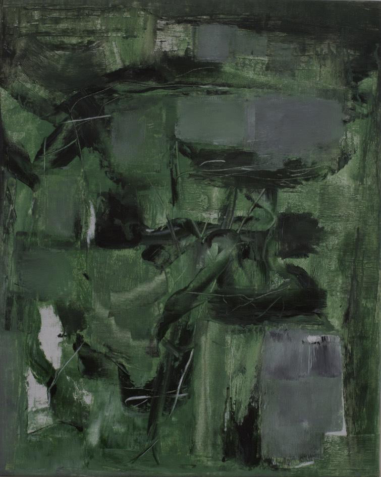 'Untitled 4' abstract acrylic painting by artist Sharad Tarde, 30x24 inch, on canvas