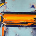 Untitled 4' abstract acrylic painting by artist Chaitan Bhosale, 36x48 inch, on canvas