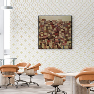 In-situ view of Madan Pawar's 'Untitled 4' painting in a room