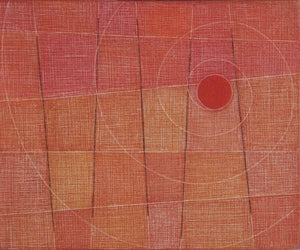 Untitled 419 (Intersecting Rhythms) by Hanumanth Devulapalli, Original Acrylic Abstract Painting on Canvas, X-Small Horizontal Wall Art