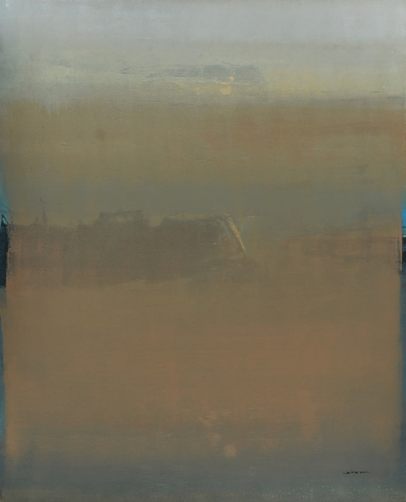 Untitled 42' abstract acrylic painting by artist Umesh Patil, 60x48 inch, on canvas