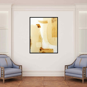 In-situ view of Veena Jain's 'Untitled 43 (Desert Mirage)' painting in a room