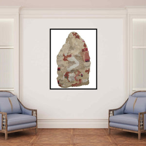 In-situ view of Subhadip Bhattacharya's 'Untitled 5' painting in a room