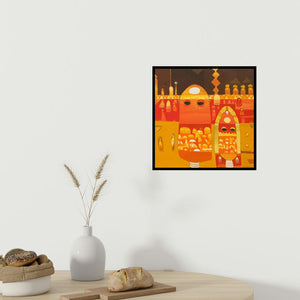 In-situ view of Vaishali Patil's 'Untitled 5' painting in a room