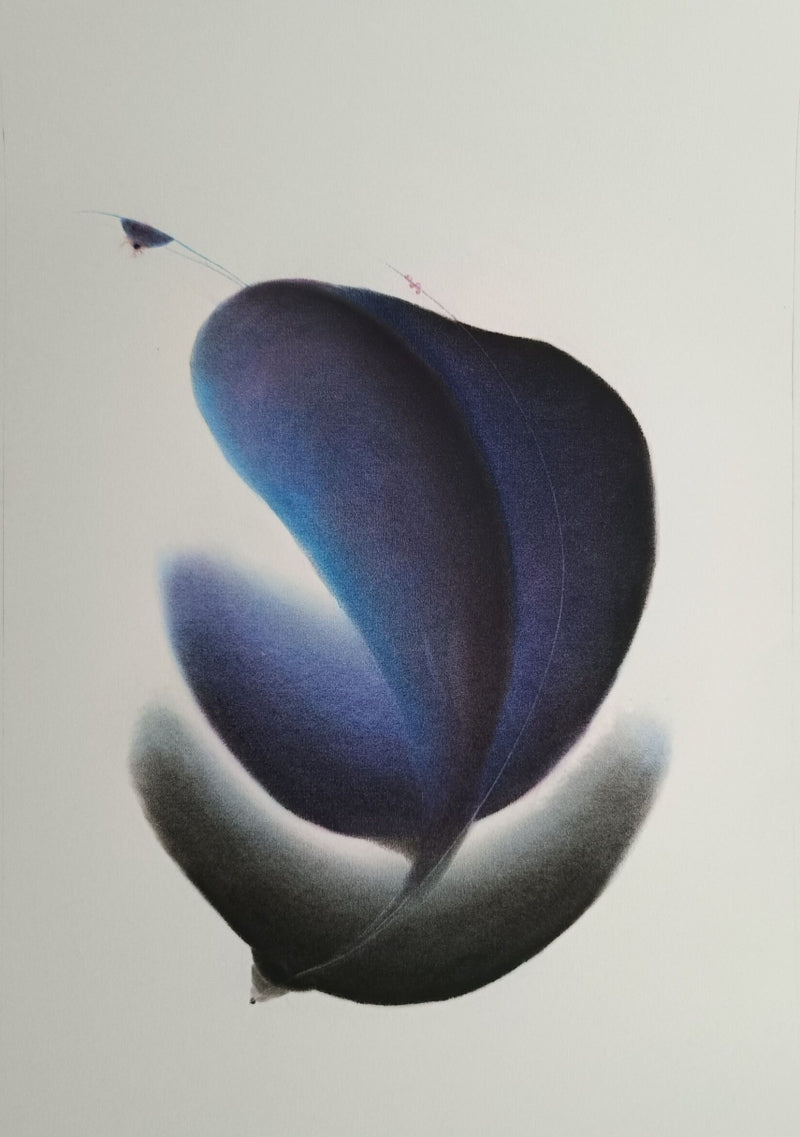 Untitled 5' contemporary dry-pastel painting by artist Trapti Porwal, 30x22 inch, on paper