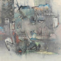Untitled 5' abstract acrylic painting by artist Rajesh Ambalkar, 20x20 inch, on canvas