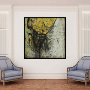 In-situ view of Anuja Paturkar's 'Untitled 5 (Emergence)' painting in a room