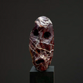 Untitled 5' abstract Jasper Stone sculpture by artist Rambali Prajapati, 12x6 inch, on jasper stone