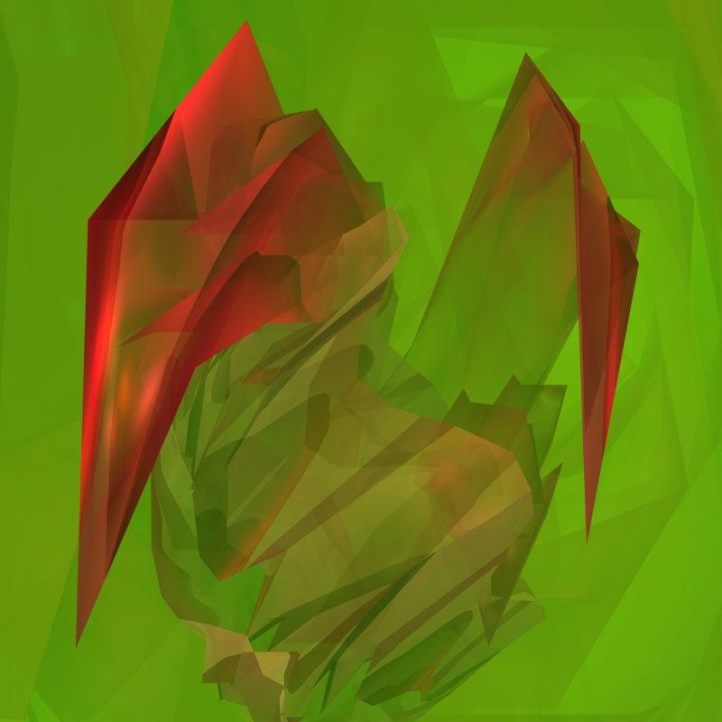 Abstract Digital Painting digital art titled 'Untitled 5', 14x14 inches, by artist Filomina Pawar on canvas