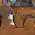 Untitled 501 by Shrikant Kadam, Original Acrylic Abstract Painting on Paper, Medium Vertical Wall Art