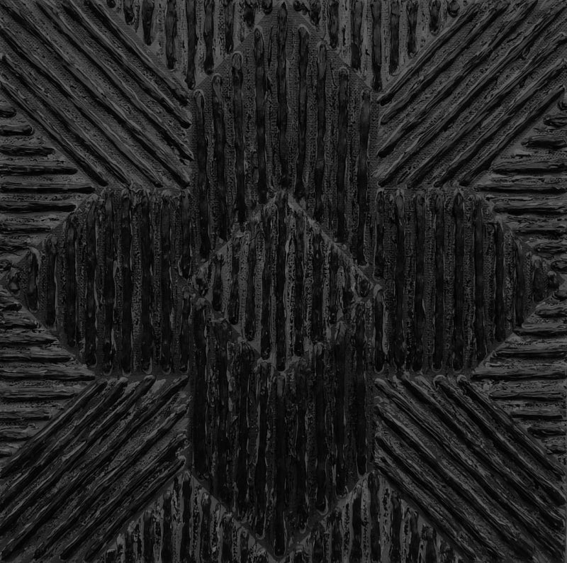 'Untitled 503' abstract acrylic painting by artist Sandesh Khule, 12x12 inch, on canvas