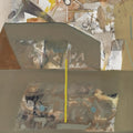 Untitled 503' abstract acrylic painting by artist Shrikant Kadam, 12x9 inch, on paper