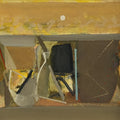 Untitled 507 by Shrikant Kadam, Original Acrylic Abstract Painting on Paper, X-Small Vertical Wall Art