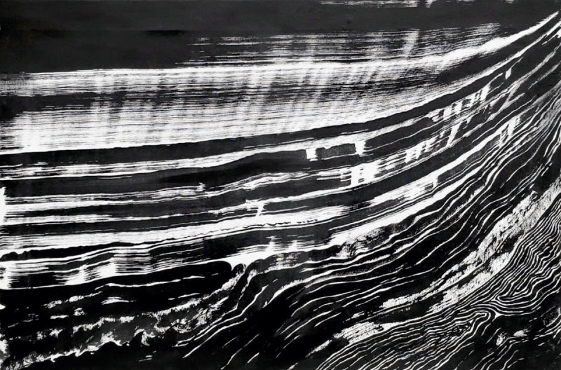 Untitled 51' abstract acrylic painting by artist Anand Kamdar, 24x36 inch, on canvas