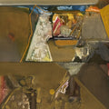 Untitled 510 by Shrikant Kadam, Original Acrylic Abstract Painting on Paper, X-Small Vertical Wall Art