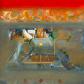 Untitled 514 by Shrikant Kadam, Original Acrylic Abstract Painting on Paper, X-Large Vertical Wall Art