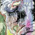 Untitled' contemporary ink-watercolor painting by artist Rasana Bhardwaj, 11x8 inch, on paper