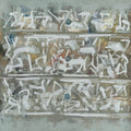 Untitled 515 by Shrikant Kadam, Original Acrylic Abstract Painting on Paper, Small Vertical Wall Art