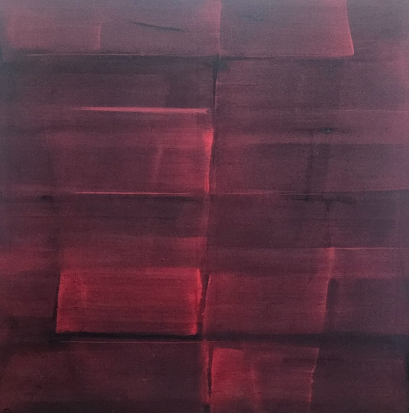 Untitled' contemporary casein painting by artist Velu Viswanadhan, 38x38 inch, on canvas
