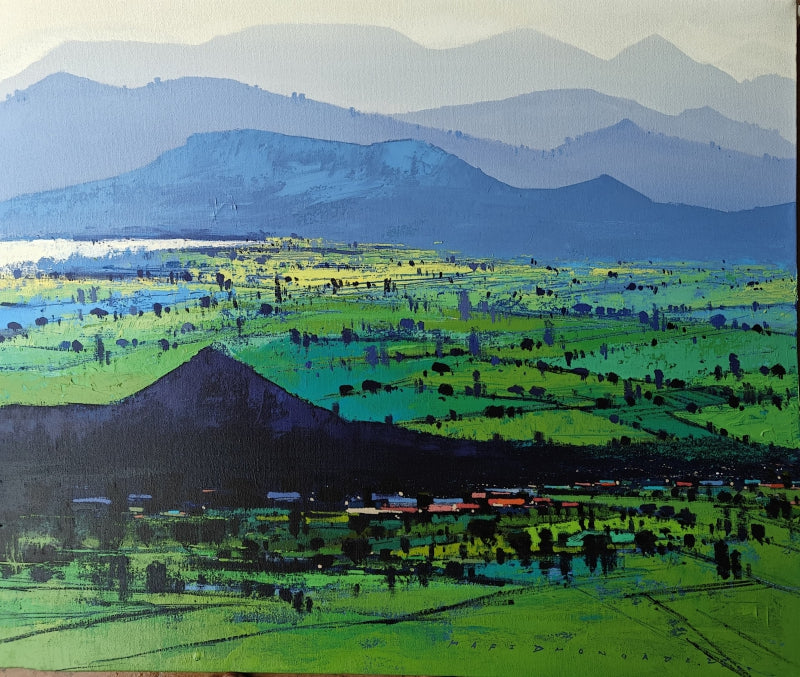 'Untitled 52' nature acrylic painting by artist Hari Dhongade, 30x36 inch, on canvas