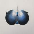 Untitled 53' contemporary dry-pastel drawing by artist Trapti Porwal, 15x18 inch, on paper