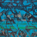 Untitled 53' abstract acrylic painting by artist Chandan Bhowmick, 48x60 inch, on canvas