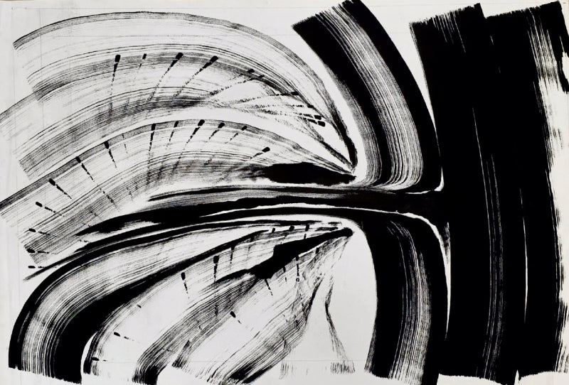Untitled 53' abstract acrylic painting by artist Anand Kamdar, 24x36 inch, on canvas