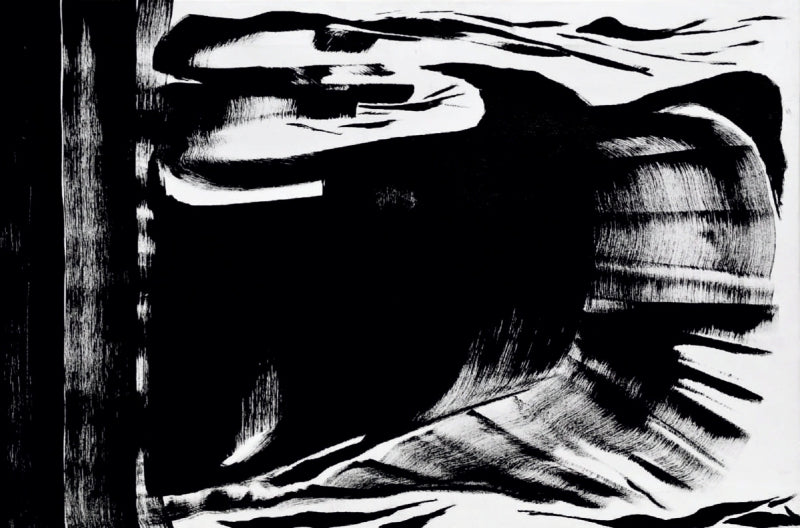 Untitled 53' abstract acrylic painting by artist Anand Kamdar, 24x36 inch, on canvas