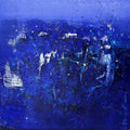 Untitled 55' abstract acrylic painting by artist Dnyaneshwar Dhavale, 27x36 inch, on canvas