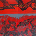 Untitled 55' abstract acrylic painting by artist Chandan Bhowmick, 36x72 inch, on canvas