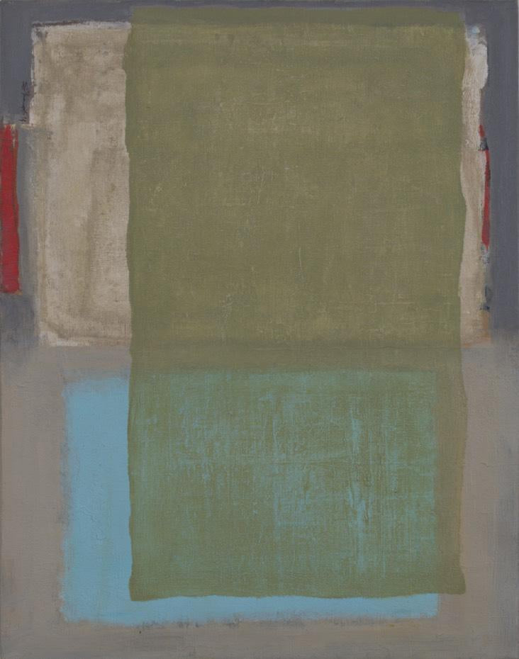 'Untitled 55' abstract acrylic painting by artist Sharad Tarde, 27x21 inch, on canvas