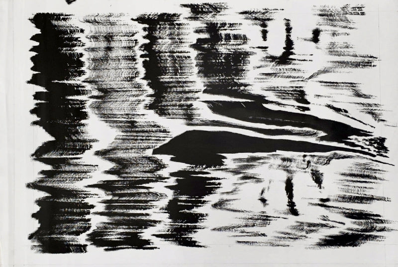 Untitled 58' abstract acrylic painting by artist Anand Kamdar, 24x36 inch, on canvas