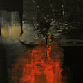 Untitled 6' contemporary acrylic painting by artist Pradip Sengupta, 42x36 inch, on canvas